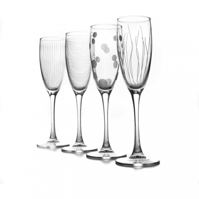 Набор бокалов для шампанского LUMINARC ЛАУНЖ КЛАБ 170 мл, 4 шт N5286
