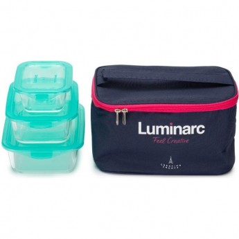 Набор LUMINARC KEEP'N'BOX 3 предмета + термосумка (синяя) в подарок