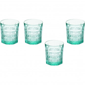 Набор стаканов LUMINARC ДАЛЛАС бирюзовый 4 шт 300 мл низкие